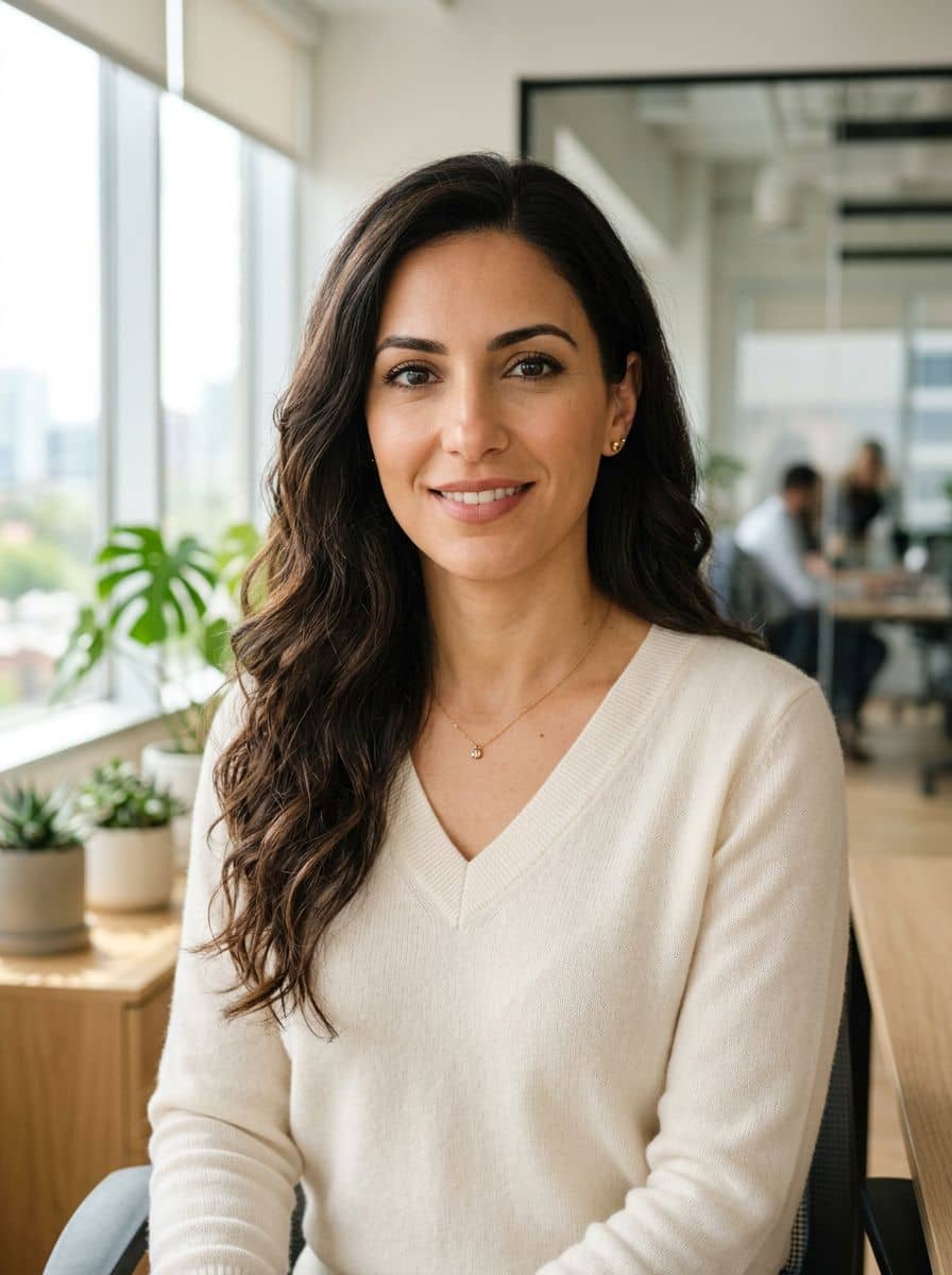 Cream Cashmere - Office Bright - woman business headshot