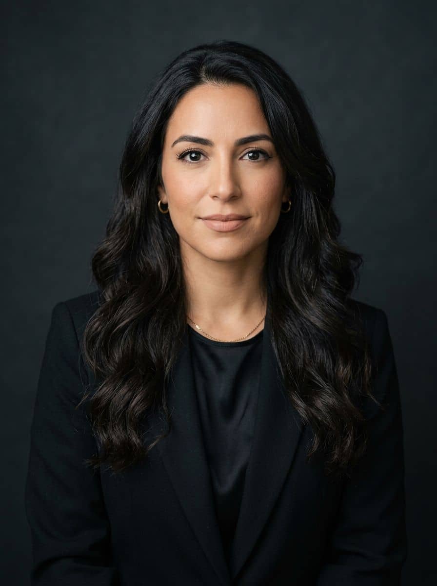 Black Blazer Silk - Studio Charcoal - woman business headshot