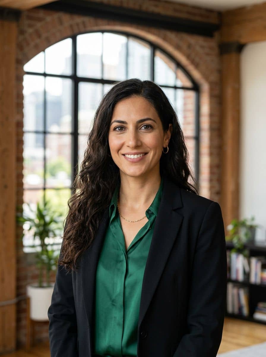 Emerald Blouse Blazer - Loft Arched - woman business headshot