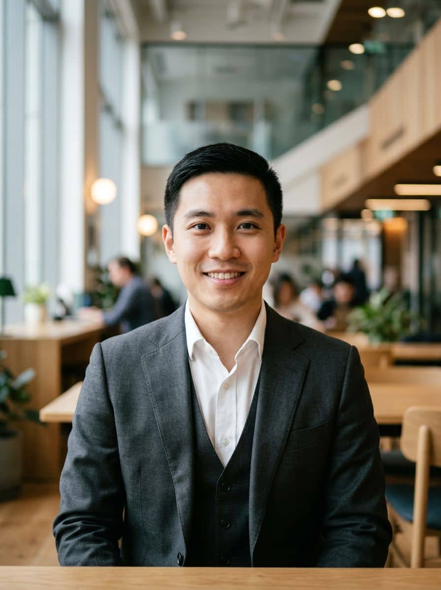 Charcoal 3piece - Coworking - man business headshot